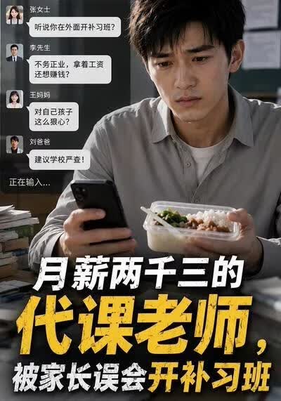 月薪两千三的代课老师，被家长误会开补习班}